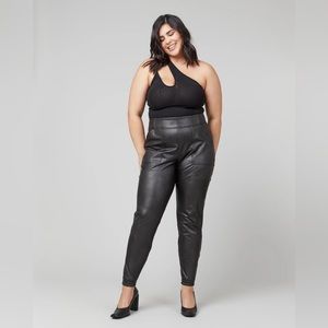 Spanx leather-like joggers 2X